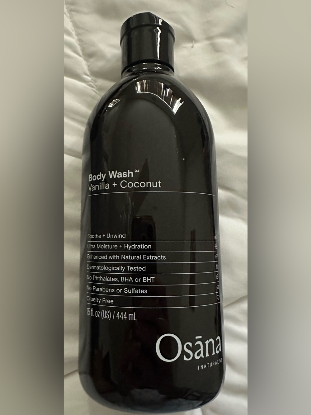 New Osana Naturals Vanilla + Coconut Body Wash